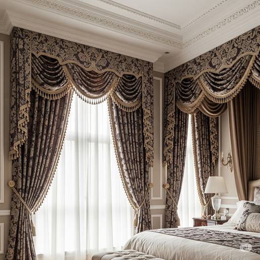Valance dan Swags (Kamar Tidur Mewah)