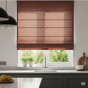 Roman Blinds Bertekstur (Dapur Modern)